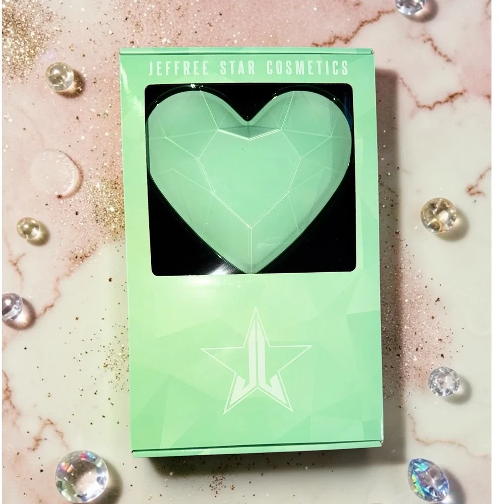 Jeffree Star Cosmetics - Mint Crystal Heart Hand Mirror - *NIB*